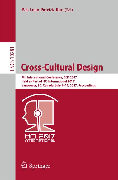 Pei-Luen Patrick Rau - Cross-Cultural Design, Häftad