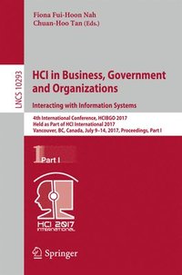 bokomslag HCI in Business, Government and Organizations. Interacting with Information Systems