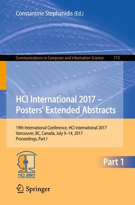 bokomslag HCI International 2017 - Posters' Extended Abstracts