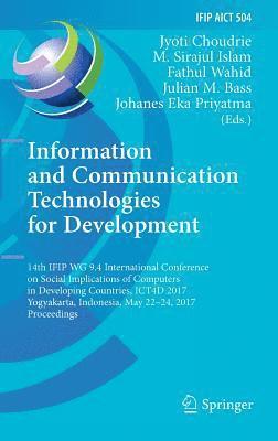 bokomslag Information and Communication Technologies for Development