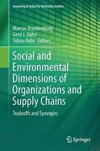 bokomslag Social and Environmental Dimensions of Organizations and Supply Chains