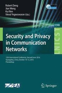 bokomslag Security and Privacy in Communication Networks