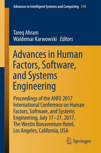 bokomslag Advances in Human Factors, Software, and Systems Engineering