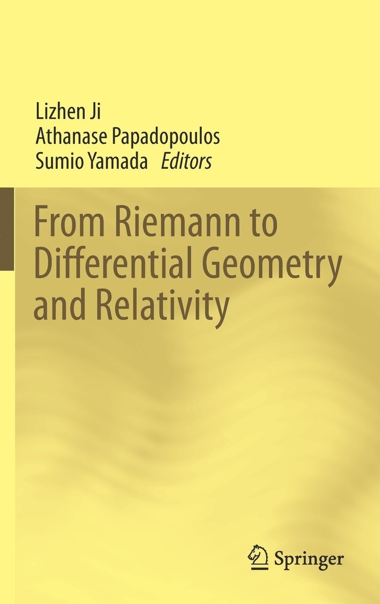 From Riemann to Differential Geometry and Relativity 1