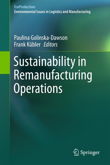 bokomslag Sustainability in Remanufacturing Operations