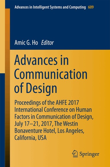 Amic G. Ho - Advances in Communication of Design, Häftad