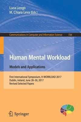 bokomslag Human Mental Workload: Models and Applications