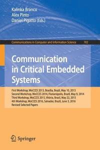 bokomslag Communication in Critical Embedded Systems
