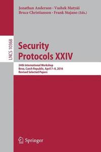 bokomslag Security Protocols XXIV