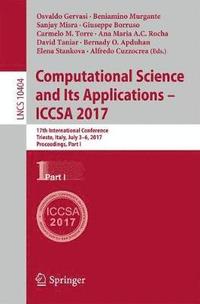 bokomslag Computational Science and Its Applications  ICCSA 2017