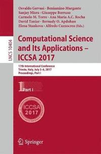 bokomslag Computational Science and Its Applications - ICCSA 2017