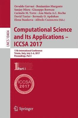 bokomslag Computational Science and Its Applications - ICCSA 2017