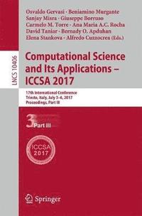 bokomslag Computational Science and Its Applications - ICCSA 2017