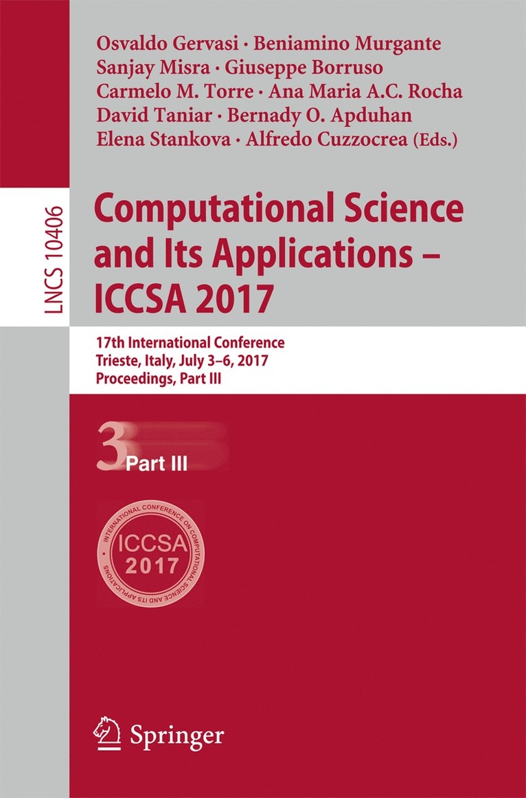 Computational Science and Its Applications  ICCSA 2017 1