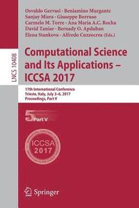 bokomslag Computational Science and Its Applications  ICCSA 2017