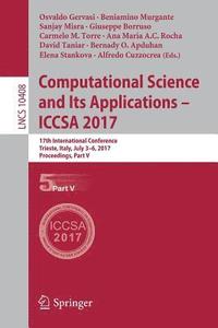 bokomslag Computational Science and Its Applications - ICCSA 2017