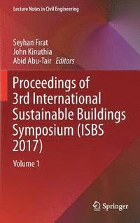 bokomslag Proceedings of 3rd International Sustainable Buildings Symposium (ISBS 2017)