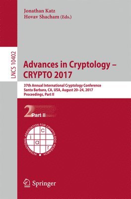 bokomslag Advances in Cryptology - CRYPTO 2017