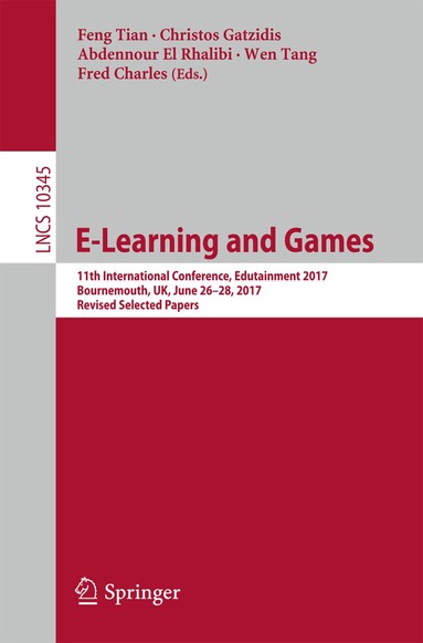 Feng Tian, Christos Gatzidis, Abdennour El Rhalibi, Wen Tang, Fred Charles - E-Learning and Games, Häftad
