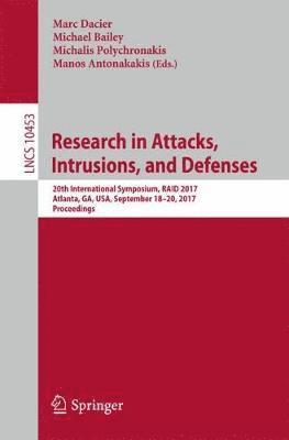 bokomslag Research in Attacks, Intrusions, and Defenses