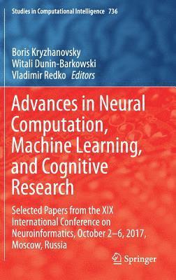 bokomslag Advances in Neural Computation, Machine Learning, and Cognitive Research