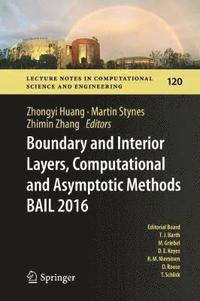 bokomslag Boundary and Interior Layers, Computational and Asymptotic Methods  BAIL 2016