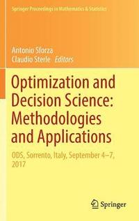 bokomslag Optimization and Decision Science: Methodologies and Applications