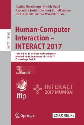bokomslag Human-Computer Interaction  INTERACT 2017