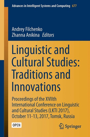 bokomslag Linguistic and Cultural Studies: Traditions and Innovations