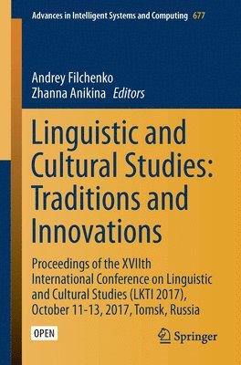 Linguistic and Cultural Studies: Traditions and Innovations 1