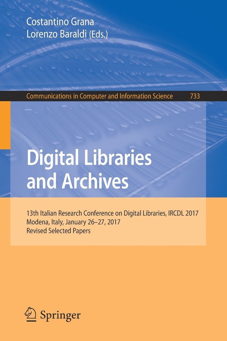 Digital Libraries and Archives 1