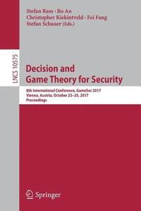 bokomslag Decision and Game Theory for Security
