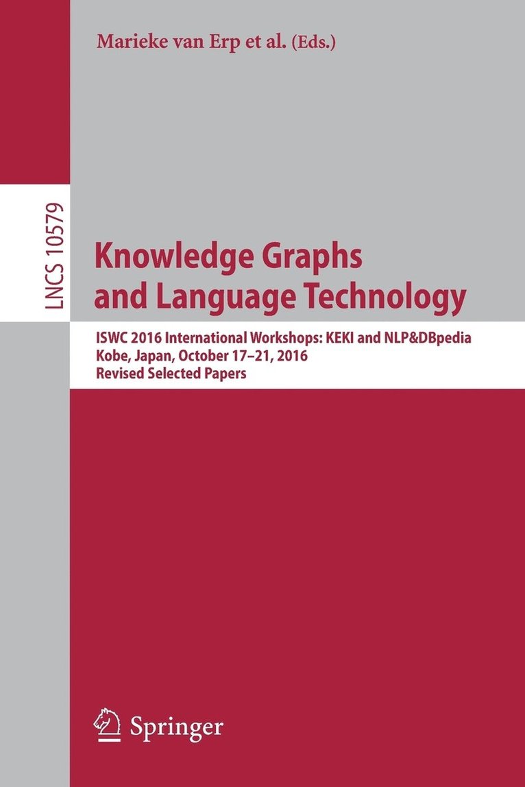 Knowledge Graphs and Language Technology 1