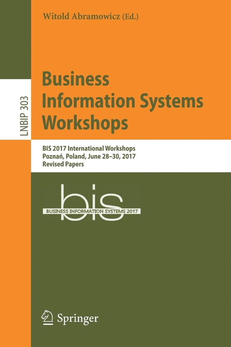 Witold Abramowicz - Business Information Systems Workshops, Häftad