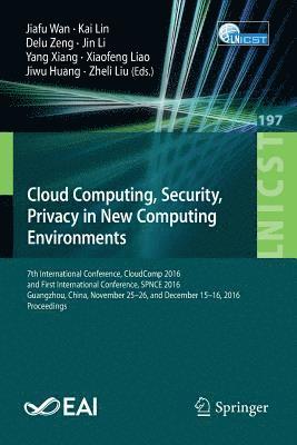 Cloud Computing, Security, Privacy in New Computing Environments 1