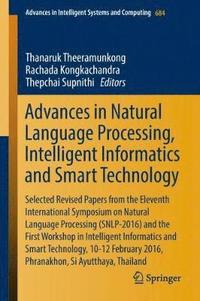 bokomslag Advances in Natural Language Processing, Intelligent Informatics and Smart Technology