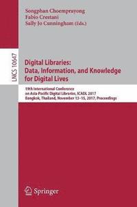bokomslag Digital Libraries: Data, Information, and Knowledge for Digital Lives