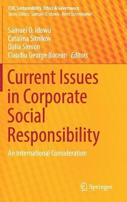 Current Issues in Corporate Social Responsibility 1
