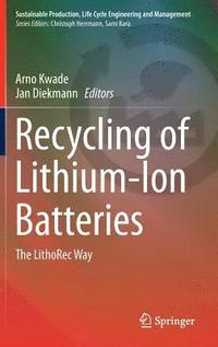 bokomslag Recycling of Lithium-Ion Batteries