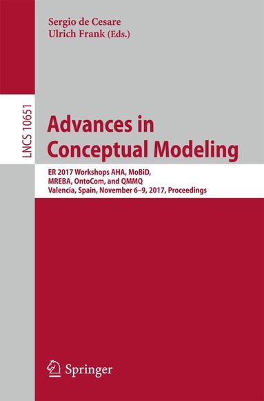 Sergio de Cesare, Ulrich Frank - Advances in Conceptual Modeling, Häftad