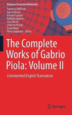 bokomslag Complete Works of Gabrio Piola: Volume II