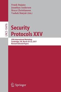 bokomslag Security Protocols XXV