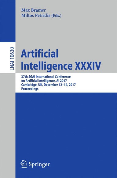 bokomslag Artificial Intelligence XXXIV