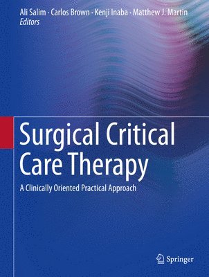 bokomslag Surgical Critical Care Therapy