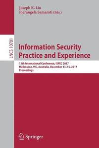 bokomslag Information Security Practice and Experience