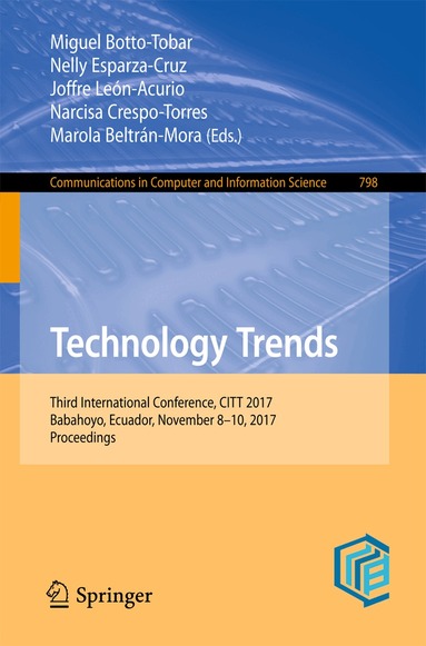 Miguel Botto-Tobar, Nelly Esparza-Cruz, Joffre León-Acurio, Narcisa Crespo-Torres, Marola Beltrán-Mora - Technology Trends, Häftad