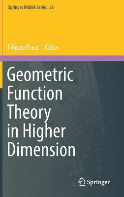 Geometric Function Theory in Higher Dimension 1