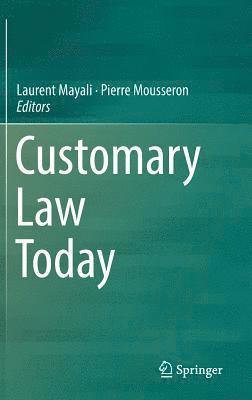 bokomslag Customary Law Today