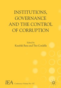 bokomslag Institutions, Governance and the Control of Corruption