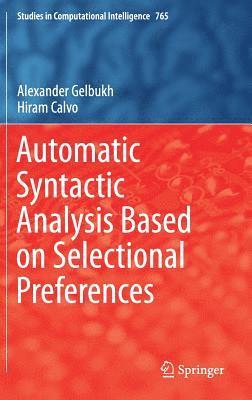bokomslag Automatic Syntactic Analysis Based on Selectional Preferences